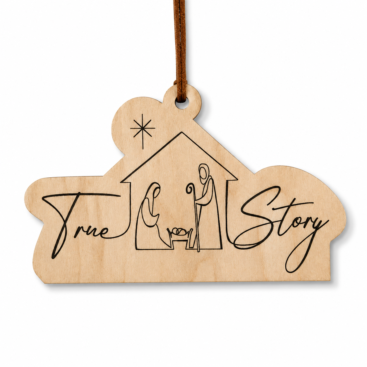 True Story Nativity Christmas Ornament